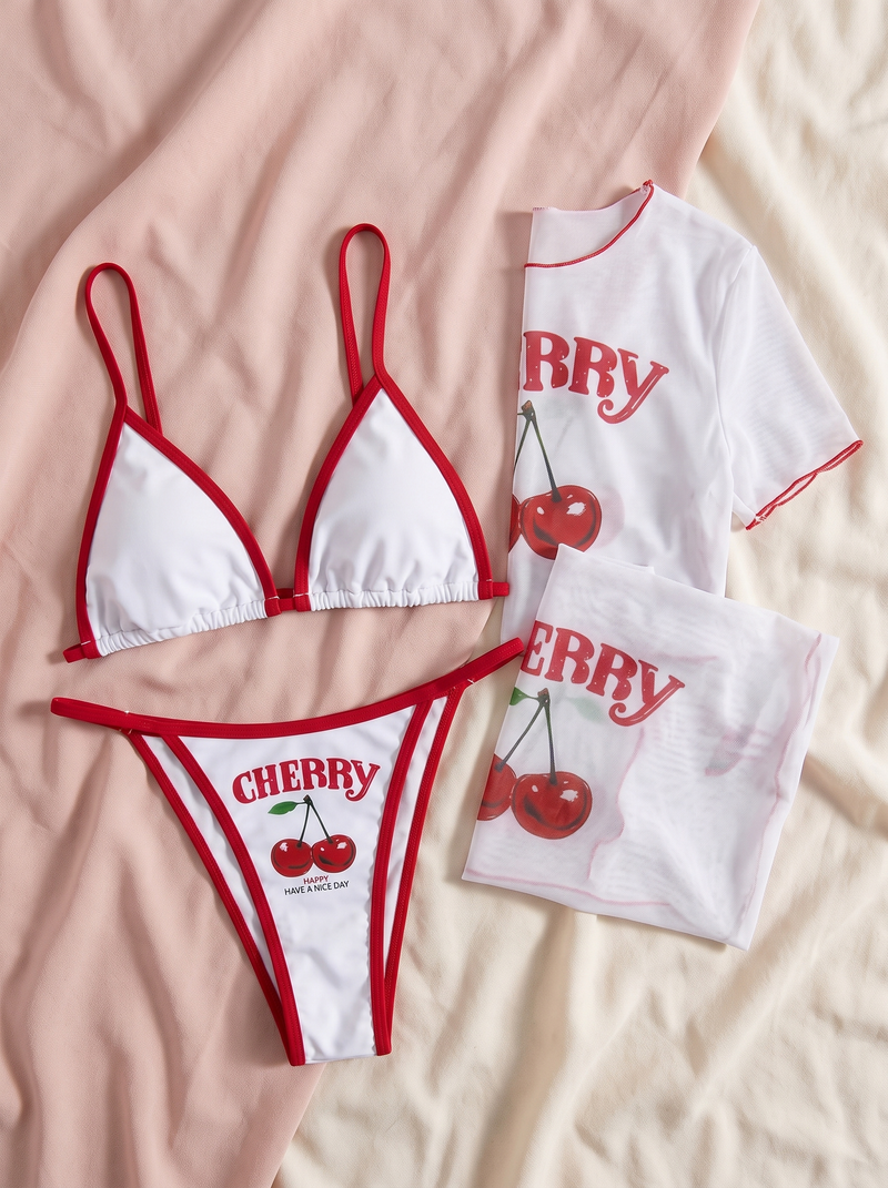 Griotte cherry set flat-lay