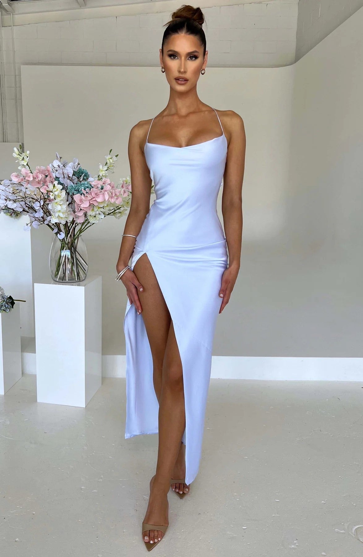 Amour slip dress in Light Purple