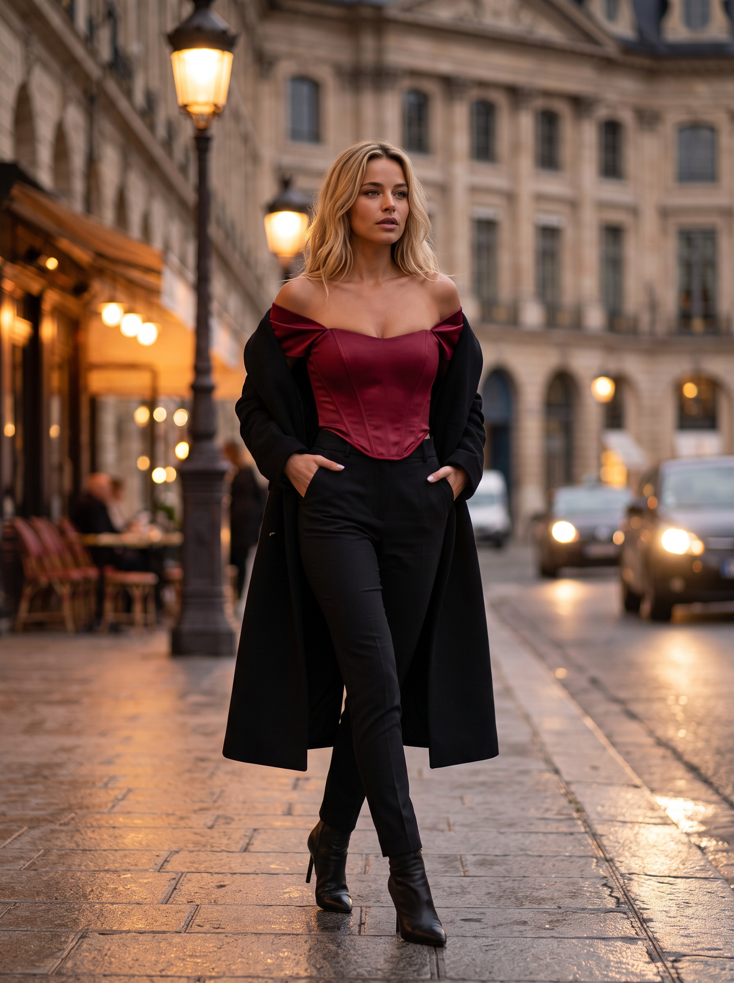 Lexi styling Wine Red