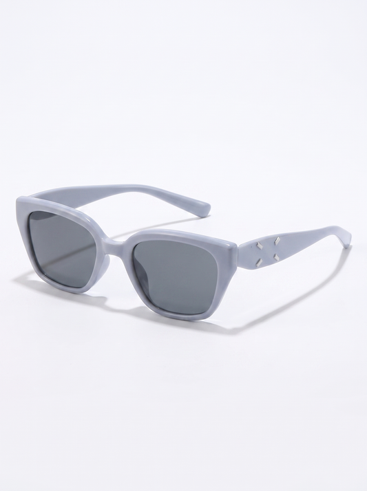 Brigitte retro cat-eye sunglasses on white